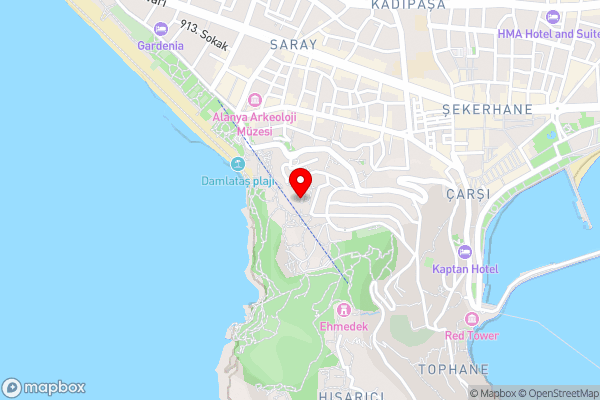 Lovely Flat With Sea View Balcony and Excellent Location in Alanya Antalya - Hotel Location Map