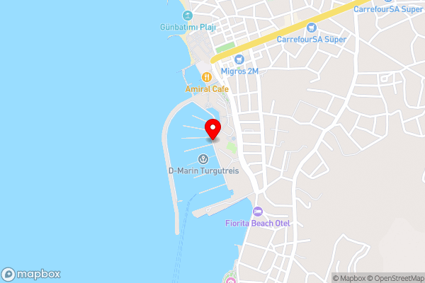 Lüks gulette tekne tatili - Hotel Location Map