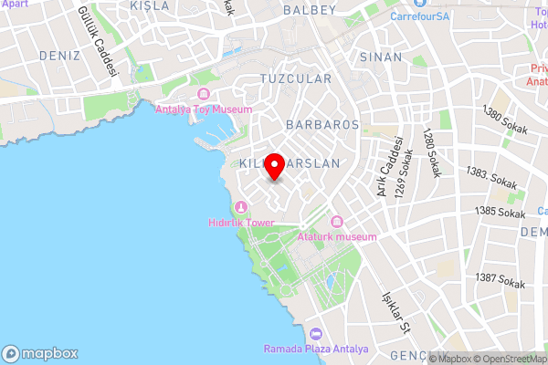 Luna Hotel Kaleiçi - Hotel Location Map