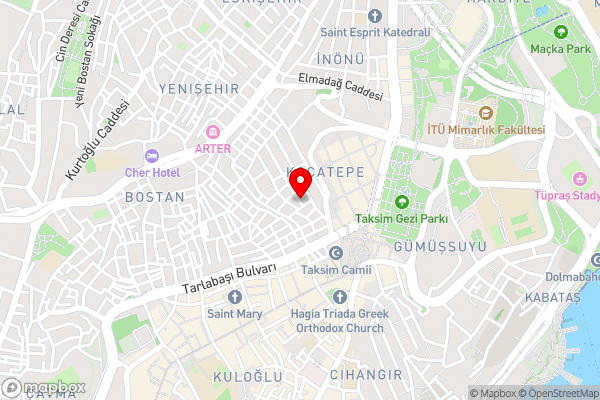 Luna Suites Taksim - Hotel Location Map