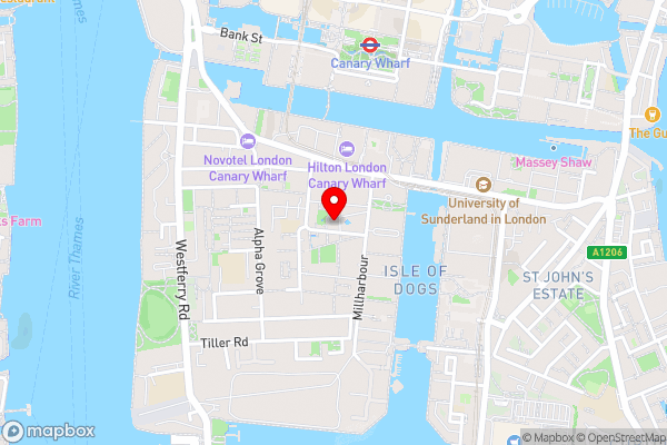 Luxurious Spacious 2Bed Flat in Canary Wharf w/views of River Thames - Hotel Location Map