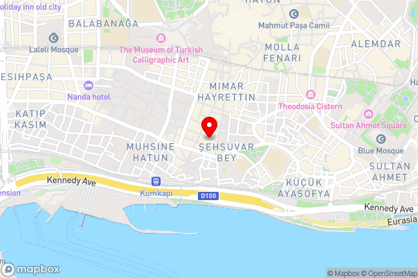 Maduro Hotel Istanbul - Hotel Location Map