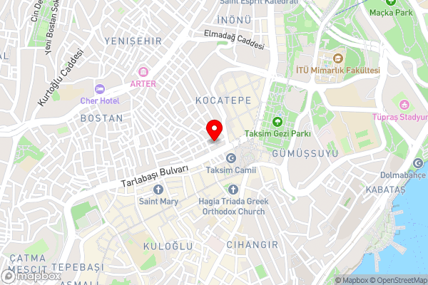 Mara SuiteTaxim - Hotel Location Map