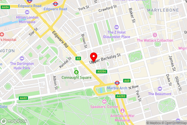 Marble Arch Inn - Hotel Location Map