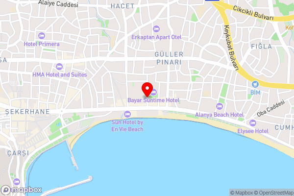 Maren Beach Apart Hotel - Hotel Location Map
