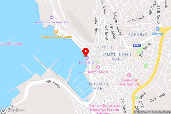 Marin Hotel - Hotel Location Map