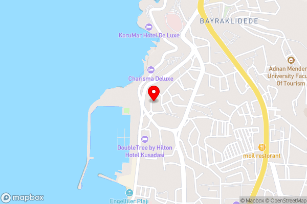 Marina Hotel Kusadasi - Hotel Location Map