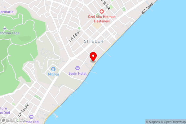 Maris Beach Hotel - Hotel Location Map