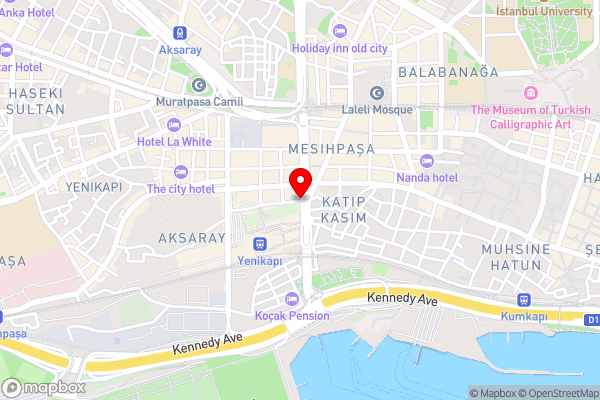 Marmara Place Old City Hotel - Hotel Location Map