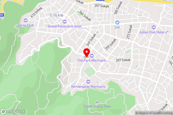 Marmaris Holiday Villas - Hotel Location Map