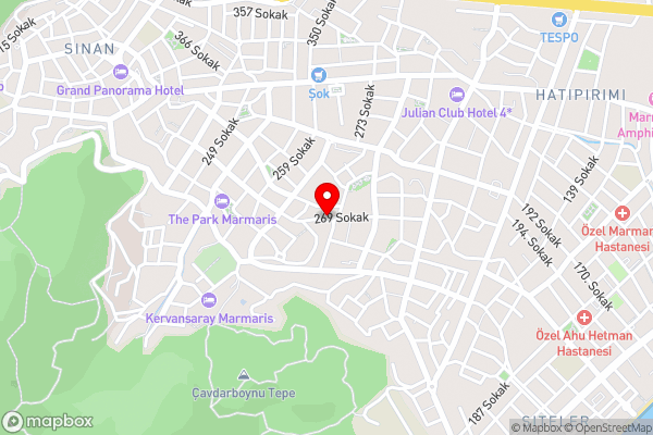 Marmaris'te Özel Havuzlu Doğa Manzaralı Villa - Hotel Location Map