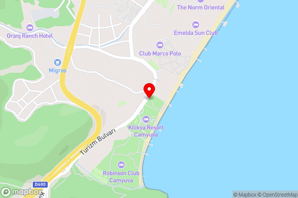 Marvıda Hotel Akman Park - Hotel Location Map
