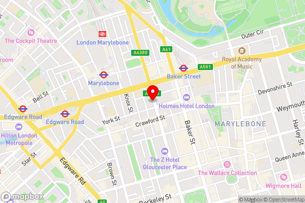 Marylebone Inn - Hotel Location Map