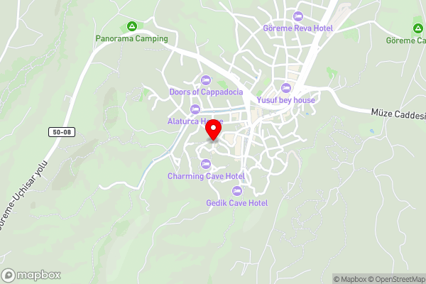 Matiana View Cave Hotel - Hotel Location Map