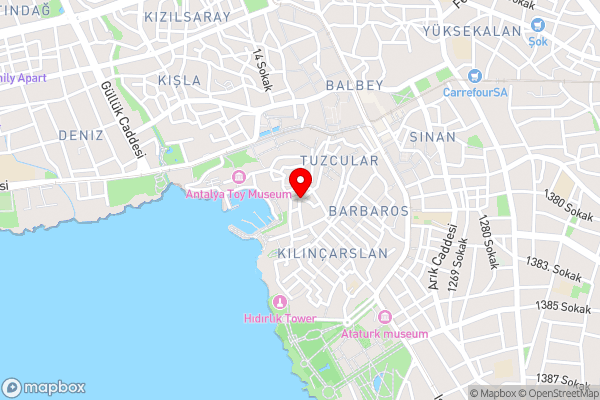 Mavi Avlu - Old town apartments - Hotel Location Map