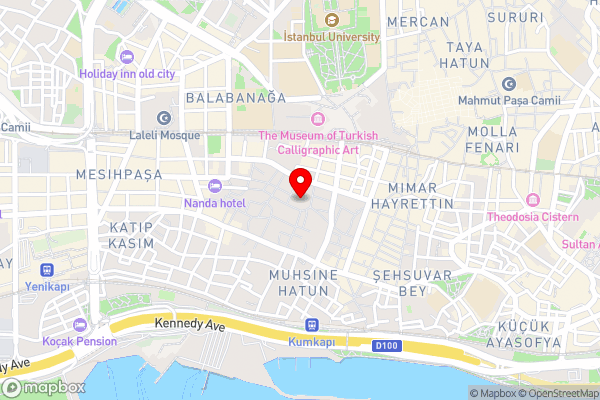 Mayer Hotel Istanbul - Hotel Location Map