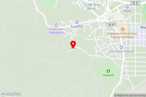 MDC Cave Hotel Cappadocia - Hotel Location Map
