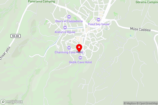 Medusa Cave Hotel - Hotel Location Map