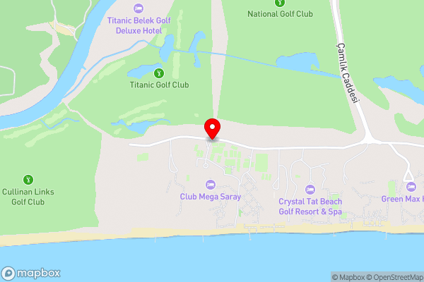 Megasaray Club Belek - Hotel Location Map