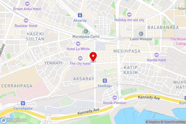 Mekke Hotel Istanbul - Hotel Location Map