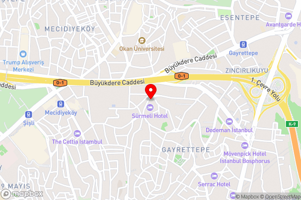 Melas Hotel Istanbul - Hotel Location Map