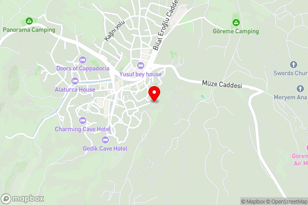 Melek Cave Hotel - Hotel Location Map