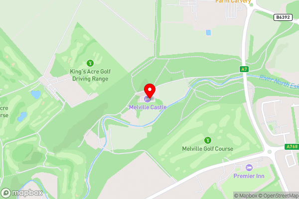 Melville Castle Hotel - Hotel Location Map