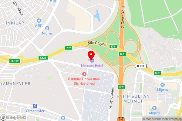 Mercure Istanbul Umraniye - Hotel Location Map