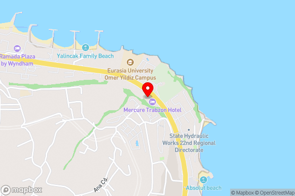Mercure Trabzon Hotel - Hotel Location Map