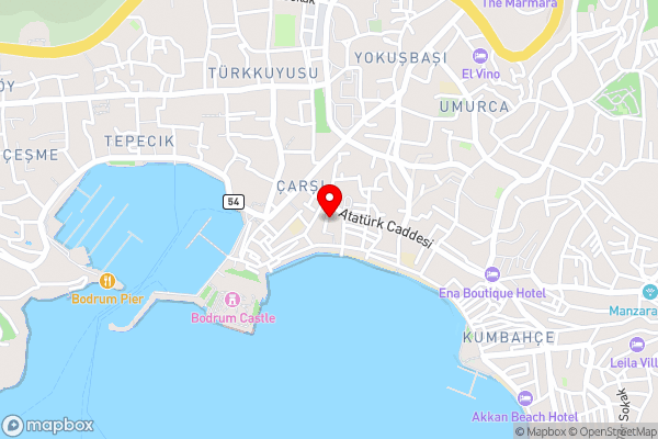 Merkez Kumsal Pansiyon - Hotel Location Map