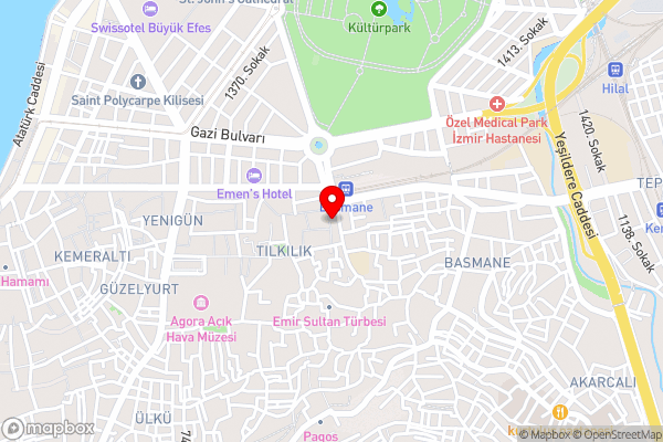 Merkez Otel - Hotel Location Map