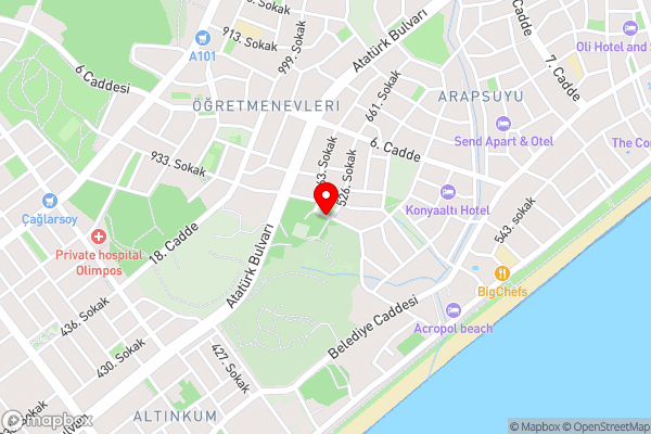 Merkezi, geniş daire - Hotel Location Map