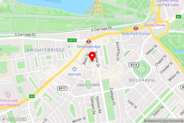 Millennium Hotel London Knightsbridge - Hotel Location Map