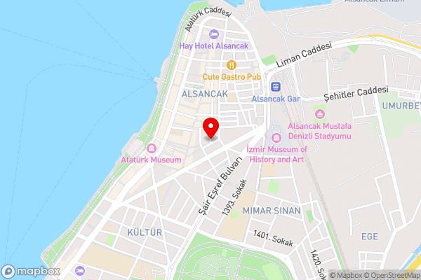 Mira Otel Alsancak - Hotel Location Map
