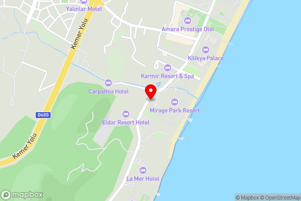 Mirage Park Resort-Ultra All Incl. - Hotel Location Map