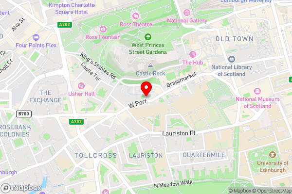 Modern Grassmarket Apartment - Hotel Location Map