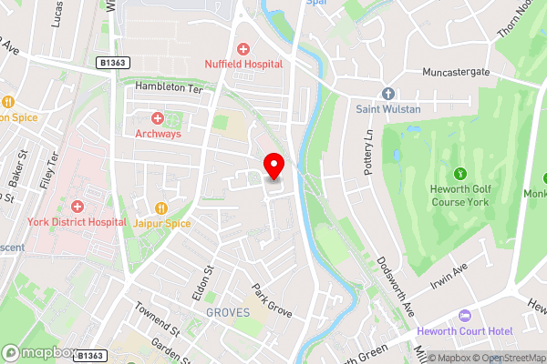 Modern luxury York flat with parking - Hotel Location Map