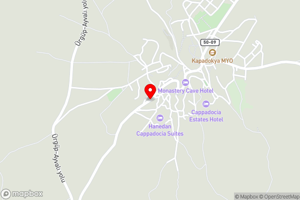 Monastery Cave Hotel - Hotel Location Map