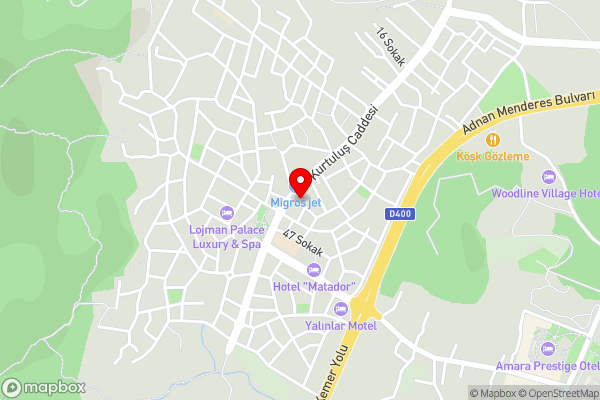 Monna Roza Beach Hotel - Hotel Location Map