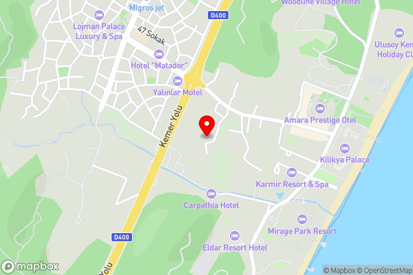 Monna Roza Garden Hotel - Hotel Location Map