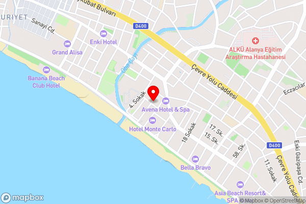 Monte Carlo Park Hotel - Hotel Location Map