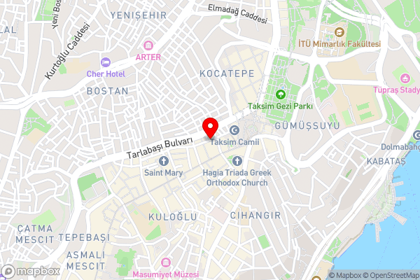 Moonlight Suit Hotel Taksim - Hotel Location Map