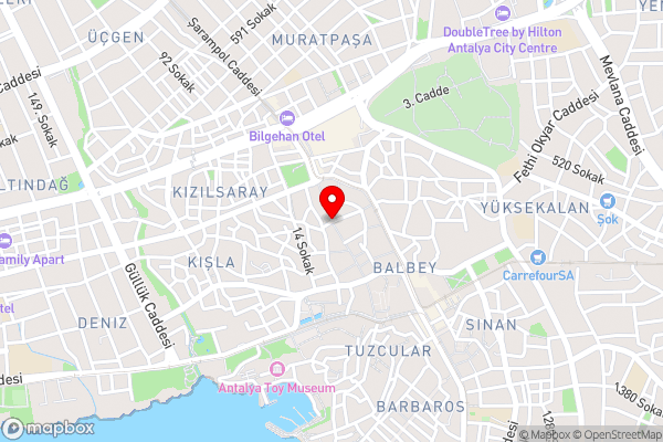 MOSTAR HOTEL ANTALYA - Hotel Location Map