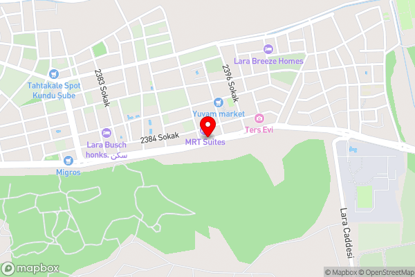 Mrt Suites Lara - Hotel Location Map
