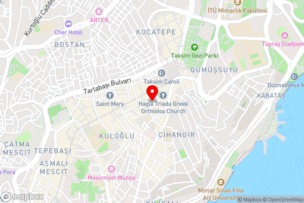 Mukarnas Taksim Hotel - Hotel Location Map