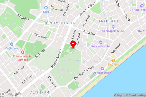 Mükemmel konumda, ferah daire - Hotel Location Map