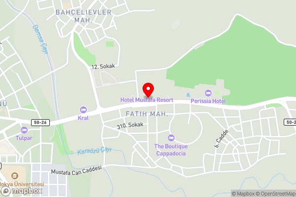 Mustafa Cappadocia Resort - Hotel Location Map