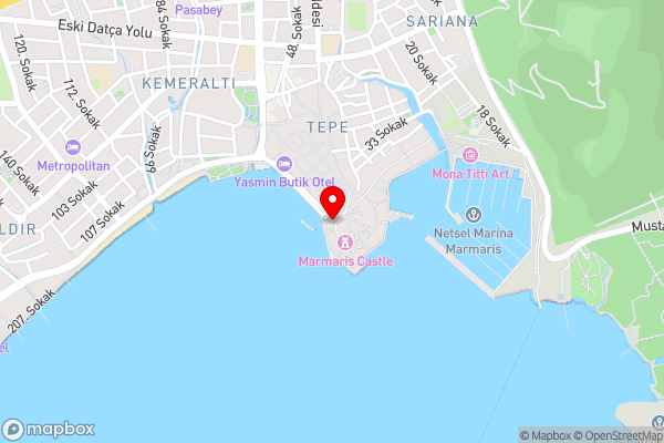 Mustafa Tokalaç Castle house - Hotel Location Map