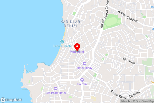 MY Beach Hotel - Hotel Location Map