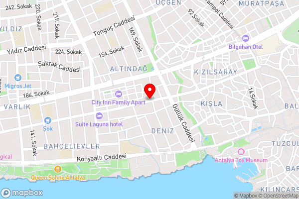 My HOME HOTEL GÜLLÜK - Hotel Location Map